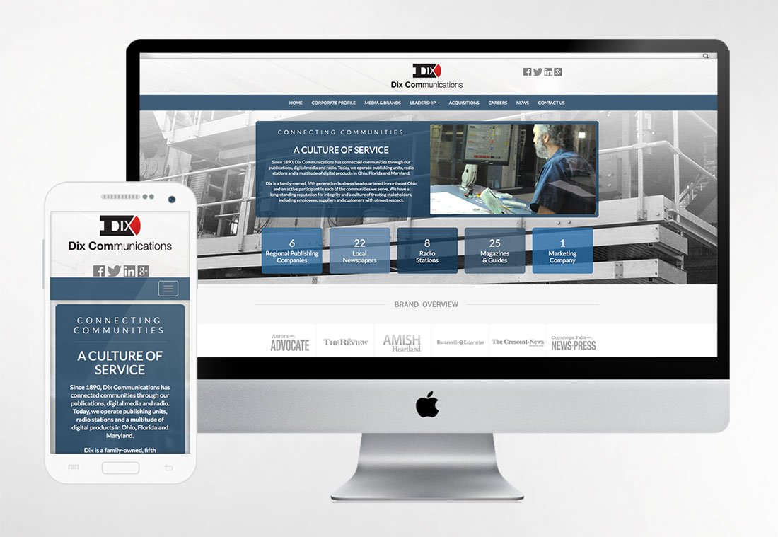 Dix Communications Web Design Wooster Ohio
